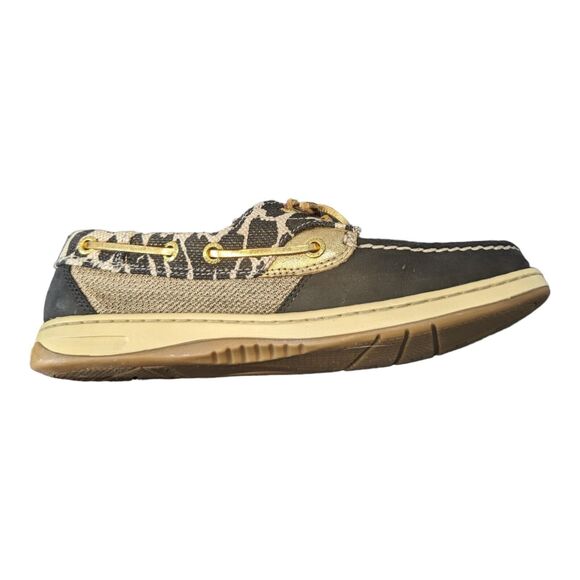 Sperry Women's Bluefish Leopard Cheetah Top-Sider 2-Eye Boat Shoe 7.5 STS91738 - Picture 2 of 12